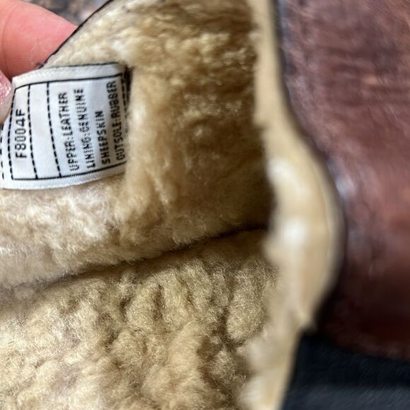 UGG men\'s slip on casual brown leather sheepskin size 12 style 5140